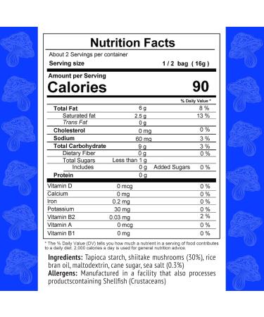 Real Naturals Shiitake Mushroom Chips Sea Salt Non GMO Low Calorie Vegan 12 Count of 32g Salted - Buy Online on SooperMarket.com