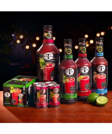 Mr & Mrs T Horseradish Bloody Mary Mix - 1L Bottles (Pack of 12) | Premium Cocktail Mixer - Buy Online on SooperMarket.com