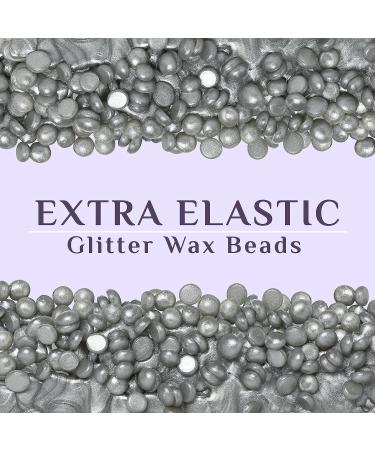 Glitter Grey Hard Wax Beads 1lb - Gentle Hair Removal for Sensitive Skin - Facial & Fine Hair - At-Home Waxing Refill - Buy Online on SooperMarket.com