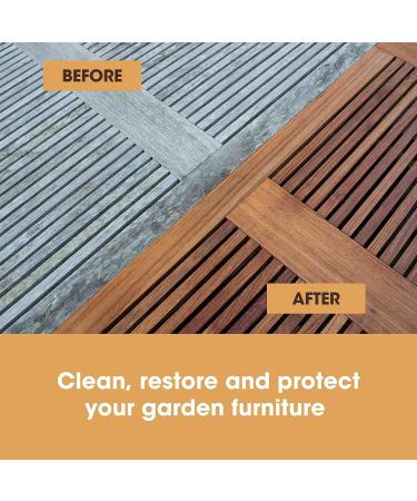 Furniture Clinic Garden Furniture Restoration Kit | Clean & Protect Outdoor Wood Patio Furniture - Teak & More - Buy Online on SooperMarket.com