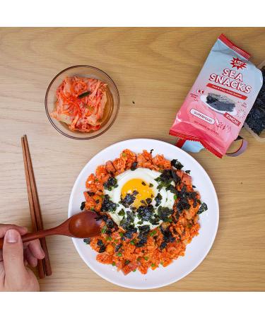 KPOP Foods Kimchi Sea Snacks - 20 Individual Packs | Premium Kimchi Flavored Seaweed Snacks | Made with Korean Seaweed | Vegan, Keto, Low Calorie Superfood - Buy Online on SooperMarket.com