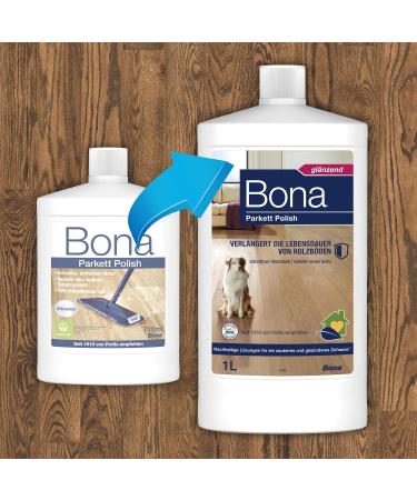 Buy Bona Parquet Oil Polish & Cleaner | Glossy Finish for Painted Wood Floors | 1L Parquet Care & Sealing Solutions - Buy Online on SooperMarket.com