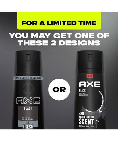 AXE Black Men's Body Spray - 48HR Odor Protection - Frozen Pear & Cedarwood - Aluminum Free - 4 oz (4 Count) - Buy Online on SooperMarket.com