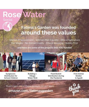 Fatima's Garden 100% Organic Rose Water Toner Spray - 3.4 Fl oz/100ml (Pack of 1) | ECOCERT & USDA Certified | For Face, Body, Hair | Vegan & Cruelty-Free - Buy Online on SooperMarket.com