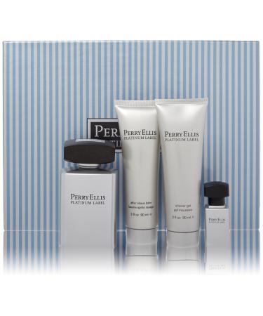 Perry Ellis Platinum Label Men 4 Piece Gift Set