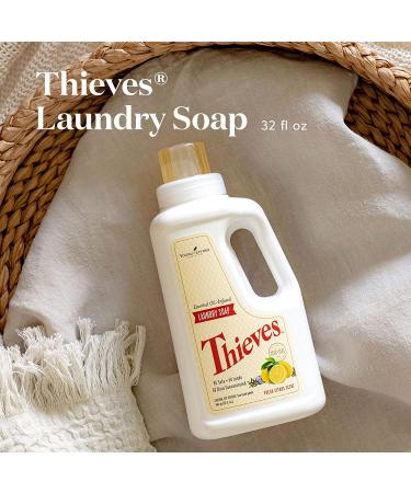 Young Living Thieves Ultra Concentrated Laundry Soap | 32 fl oz | Plant-Based Laundry Detergent & Cleaning Supplies for Eco-Friendly Cleaning - Buy Online on SooperMarket.com