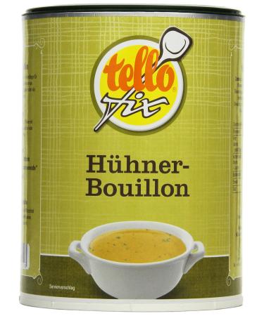 Tellofix chicken bouillon - versatile poultry broth used as a universal spice agent to refine - low calorie - 1 x 500 g 500 g (1 Pack)