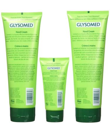 Glysomed Hand Cream Combo Pack - 2 Large Tubes (8.5 Fl Oz) + 1 Purse Size (1.7 Fl Oz) - Buy Online on SooperMarket.com