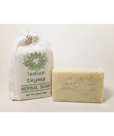 Greenwich Bay Trading Company Herbal Collection - 6.4oz Soap in Cloth Sack - Lemon Thyme