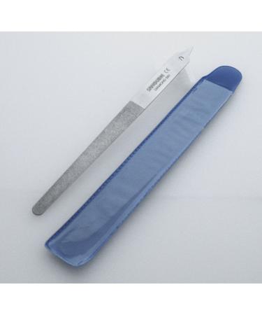 Sanguine 6" Diamond Nail File Double Sided Diamond - Suitable for Natural and Artificial Nails (Steel)