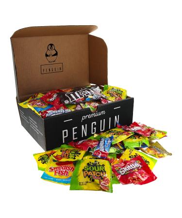 Bite Sized Candy Care Package Gift Box - Variety Pack of Skittles, Sour Patch, Twizzlers & More! Bulk Candy Great for Halloween, Birthdays, College Students, Military, Offices & Goodie Bags!