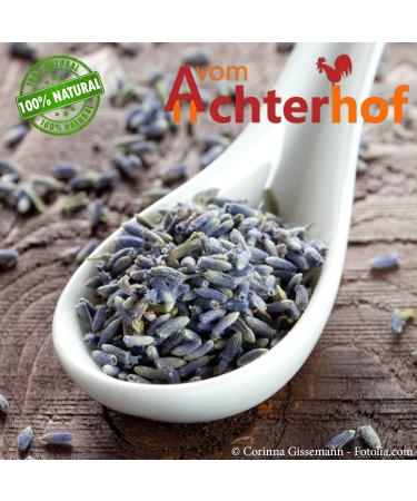 Buy 100g Dried Lavender Flowers from France | 100% Natural Bio-Lavendel Tea | Controlled Biological Cultivation | Achterhof - Buy Online on SooperMarket.com