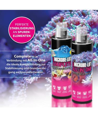 Microbe Lift All-in-One 473ml - Complete Coral Solution for Seawater Aquariums | Promotes Growth Colors & Vital Trace Elements | Multi-Colored - Buy Online on SooperMarket.com