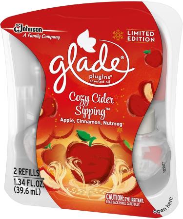 Glade Plugins Scented Oil Air Freshener Refill - Cozy Cider Sipping 1.34 oz | International Shipping Available - Buy Online on SooperMarket.com