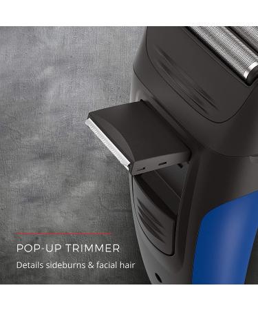 Remington PF7300 F3 Comfort Series Foil Shaver - Men's Electric Razor | Black/Blue - Buy Online on SooperMarket.com