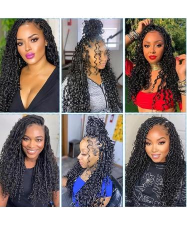 45 cm 18" / RIVER LOCS / 500G / 5 PIEZAS DE EXTENSIONES DE PELO PARA TRENZAS DE GANCHILLO/POR PIEZA: 24 HEBRAS 100G / CON ASPECTO NATURAL PREMIUM (18"45cm 1B) - Buy Online on SooperMarket.com