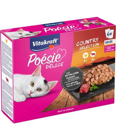 Vita Power Po sie D lice Cat Food - Country Selection Wet Jelly with Chicken & Beef Multipack (7x6x85g) - 510g - Buy Online on SooperMarket.com