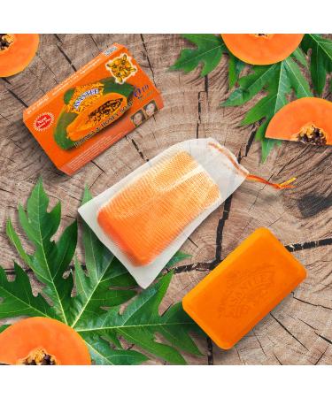 ASANTEE Papaya & Honey Soap 125g (4.41 Ounce) - Pack of 1 - Buy Online on SooperMarket.com
