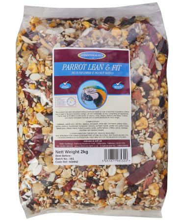 Johnston & Jeff Lean and Fit Parrot Food 2 kg Rice 2 kg (Pack of 1)