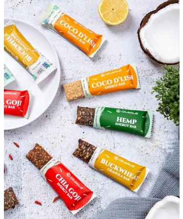 Glutenull Bakery Individually Wrapped Gluten-Free Breakfast Energy Bar Organic Certified Organic Raw Coco D'lish 12 Count - Buy Online on SooperMarket.com