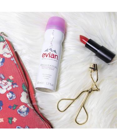 Evian Facial Spray Travel Duo 1.7 Fl Oz - Pack of 2 | Hydrating Face Mist Set - Buy Online on SooperMarket.com
