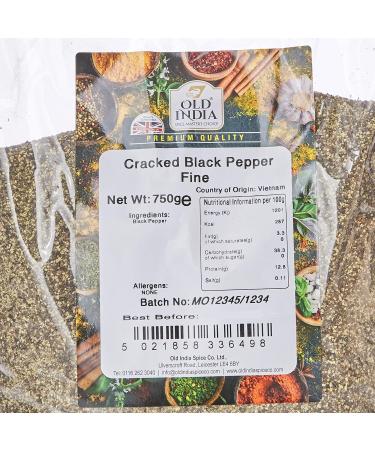 Old India Cracked Black Pepper 750 g - Buy Online on SooperMarket.com