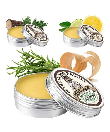 MR Bear Family Bartbalam Men - Wilderness - Nursing Bart Balsam - Bartwachs with Shea butter jojoba oil and beeswax - Bartwichse mustache & full beard Bart Styling - Beard Balm 60ml wilderness