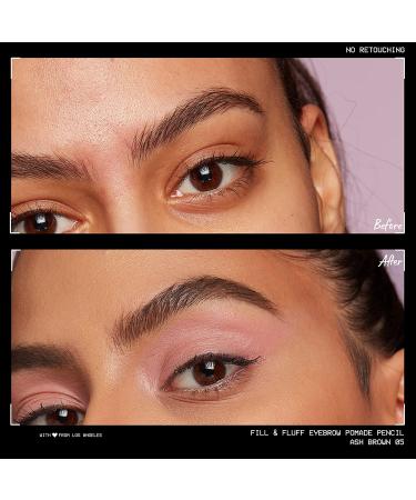 NYX Fill & Fluff Eyebrow Pomade Pencil - Ash Brown | Long-Lasting & Easy Application - Buy Online on SooperMarket.com