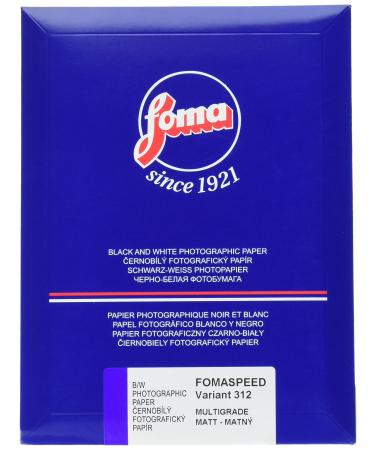 Foma Fomaspeed 312 Variant III VC RC Matte Black & White Photographic Paper, 5x7, 25 Sheets 5 x 7 25 Sheets