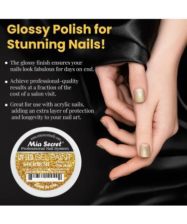 Mia Secret UV/LED Gel Paint 5g - Gold Rush | Professional Nail System - Buy Online on SooperMarket.com