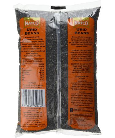 Natco Urid Beans 2 kg - Premium Quality Legumes for Healthy Cooking - Buy Online on SooperMarket.com