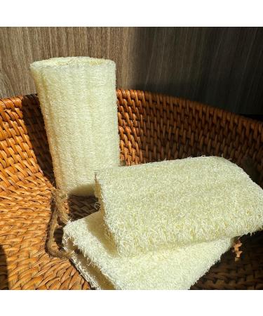 4 Natural Loofah Exfoliating Body Sponge - Skin Care Bath Spa Shower Pack of 12 for Ultimate Exfoliation - Buy Online on SooperMarket.com
