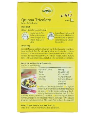 Buy Organic Davert Quinoa Tricolore (200g) - International Shipping Available - Buy Online on SooperMarket.com