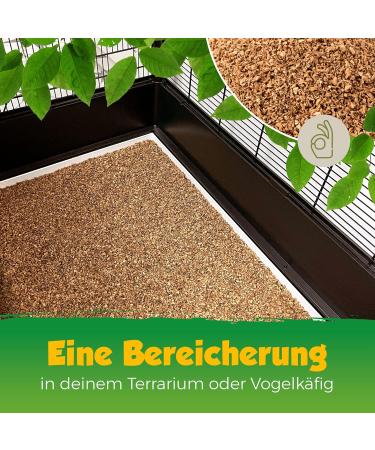 High-Quality 1 Liter Fine Cork Granulate (1-2 mm) for Terrariums Reptile Substrate and Model Building Decoration - Buy Online on SooperMarket.com