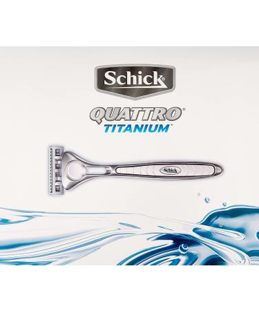Schick Titanium Shaving Starter Gift Set for Men - Razor + 5 Refills - Buy Online on SooperMarket.com