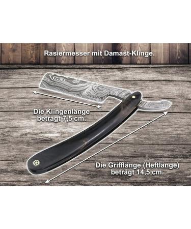 Premium Damascus Razor Set with Leather Strop - Handcrafted Quality from Solingen | International Shipping Available - Buy Online on SooperMarket.com