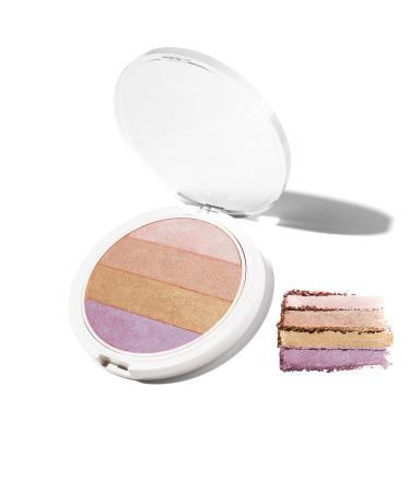 Undone Beauty 4-in-1 Highlighting Palette Nonzer with Coconut Extract for Dawy  Radiant Glow and Blendable Powder for Highlighting  Contouring  and Strobing Face & Body - Vegan and Cruelty Free