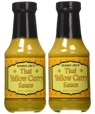 Trader Joe's Thai Yellow Curry Sauce - 2 Pack 11 Ounce (Pack of 2)