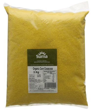 Suma Bagged Down Organic Corn Couscous 3 kg (Pack of 1) 3 kg Corn Couscous