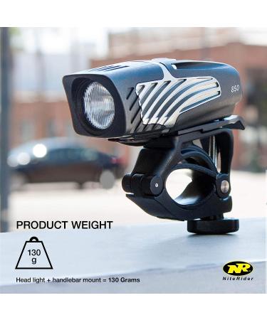 NiteRider Lumina Micro 850 Front Bike Light - USB Rechargeable Safety Flashlight for Mountain and City Cycling - Buy Online on SooperMarket.com