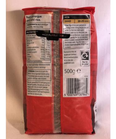 Red Camargue & Wild Rice 500g - Waitrose Love Life | Premium Quality - Buy Online on SooperMarket.com