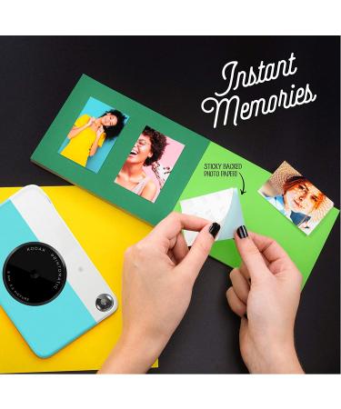 KODAK Printomatic Digital Instant Print Camera - Blue | Full Color Prints | ZINK 2x3 Sticky-Backed Photo Paper - Buy Online on SooperMarket.com