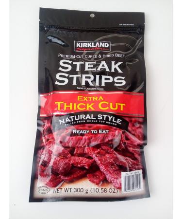 Kirkland Signature Extra Thick Cut Premium Cured & Dried Beef Steak Strips 300g