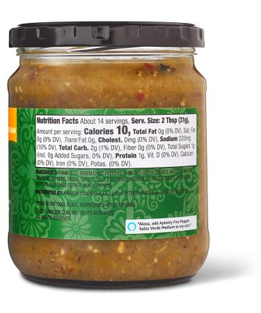 Amazon Brand Aplenty 5 Pepper Salsa Verde - Medium 15.5 oz - Buy Online on SooperMarket.com
