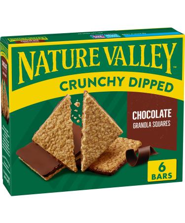 Nature Valley Crunchy Dipped Granola Bars, Chocolate, 6 ct