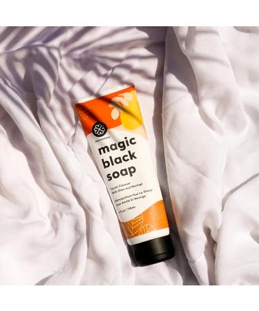 True Moringa Magic African Black Soap & Shea Butter - Organic Detox Face Wash 100% Natural Moisturizing Cleanser 4 fl oz - Buy Online on SooperMarket.com