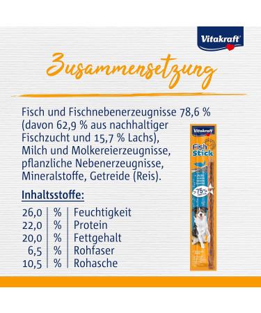 Buy Vitakraft Salmon Dog Snacks - Fish Stick Treats 50 Pack (15g Each) | Premium Quality for Happy Dogs - International Shipping Available - Buy Online on SooperMarket.com