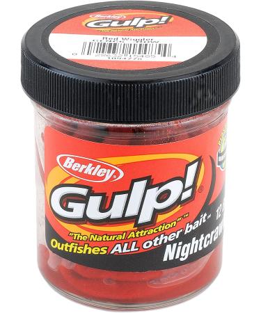 Berkley Gulp! Red Wiggler Nightcrawlers - Extruded Fishing Bait - Buy Online on SooperMarket.com