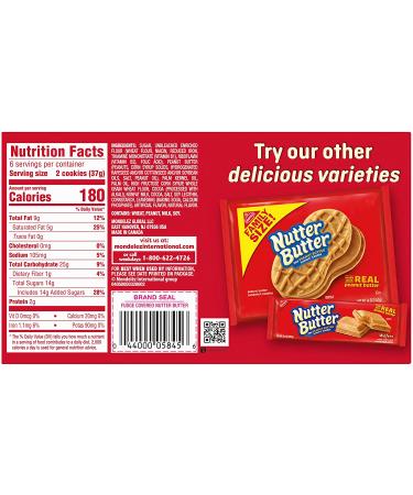Nutter Butter Fudge Covered Peanut Butter Sandwich Cookies 7.9 oz - Delicious Treat for Peanut Butter Lovers - Buy Online on SooperMarket.com