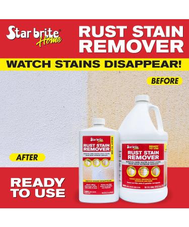 STAR BRITE Rust Stain Remover 32 OZ | Quick & Effective Stain Removal for Driveways Walls Sidewalks & More - International Shipping Available - Buy Online on SooperMarket.com